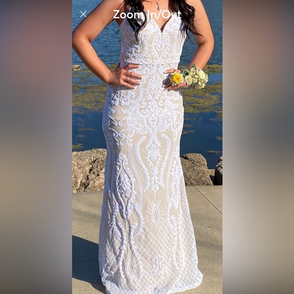 Wedding boho sequence dress  size small or size 5/6 PROM - Picture 3 of 17